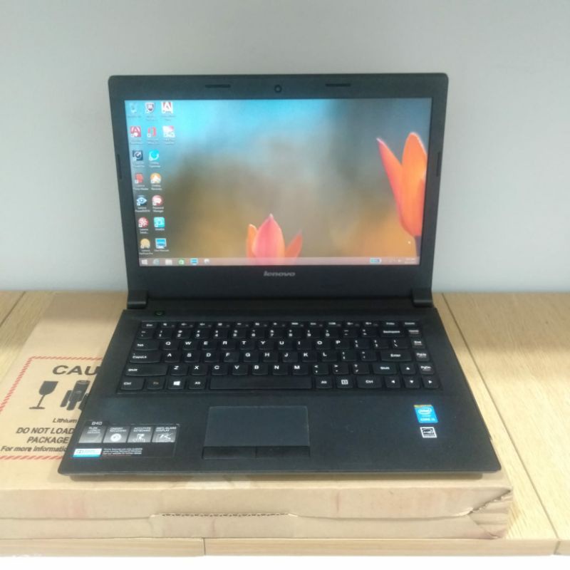 Laptop Lenovo B40,Intel Core i3-4005U,Intel hd graphics,Ram 4 HDD 500,Windows 10 layar 14 inch