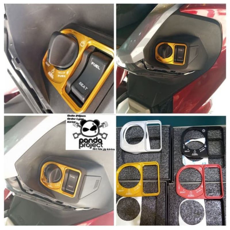 COVER TUTUP KUNCI PCX 150 - ADV 150 BLACK DIAMOND