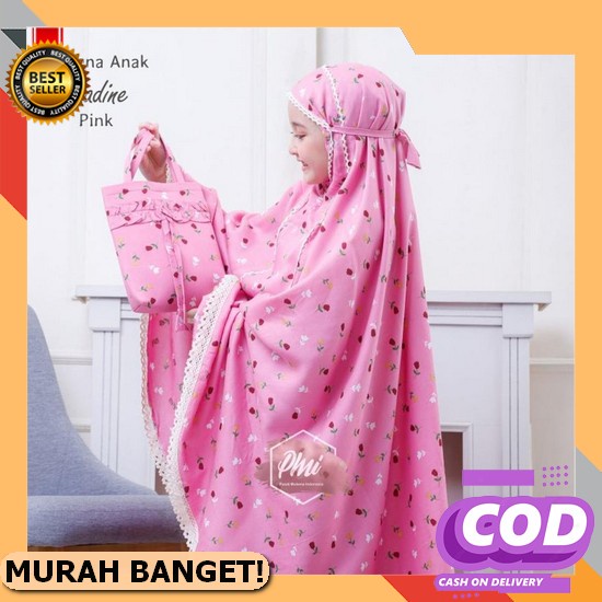 Mukena Anak Tanggung Mukena Katun Anak Polos Mukena Clarissa Telekung Anak Umur 8 9 10 11 12 Tahun M