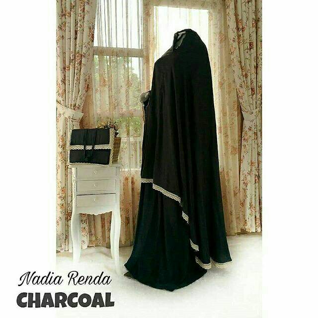 Mukena Polos Renda Rayon Nadia Collection