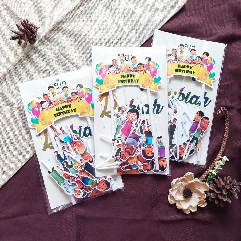 Jual Upin Ipin 2 Topper Cake / Hiasan Kue Ulang Tahun Indonesia|Shopee