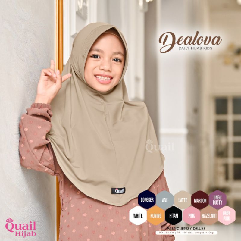 Jilbab Dealova Anak by Quail Hijab