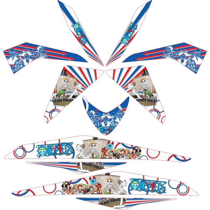 Sticker Beat FI Striping One Piece Going Merry
