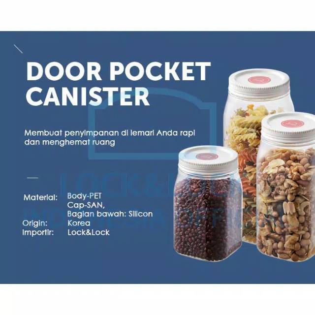 Lock n Lock Dry Food Canister Small 750ml Set 3 pcs Toples Lock n Lock Toples Lebaran