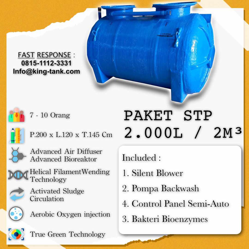 IPAL 2m3 Tangki STP