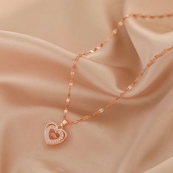 kalung hati smart diamond love necklace (2J3) jka233