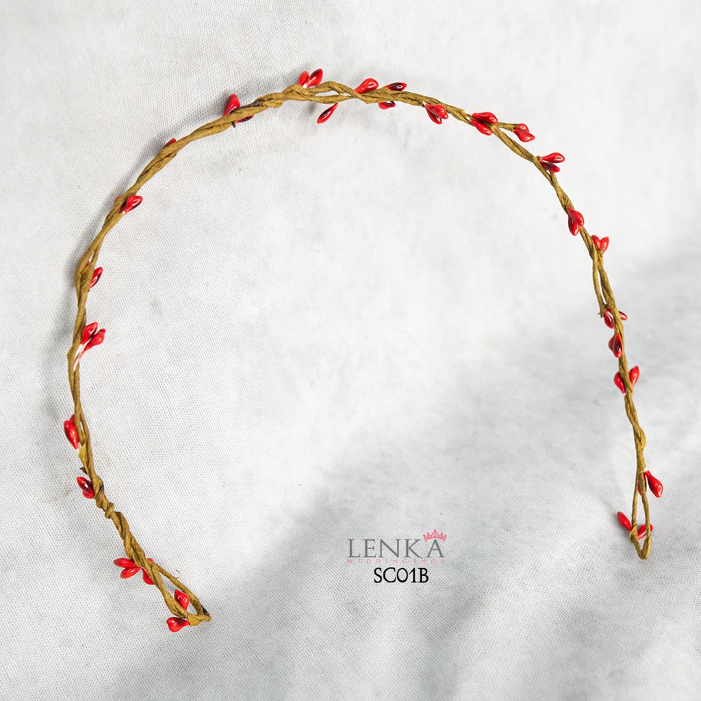 [READY STOCK] AKSESORIS RAMBUT FLOWER CROWN SIMPLE ANAK HIJAB PENGANTIN SC01B