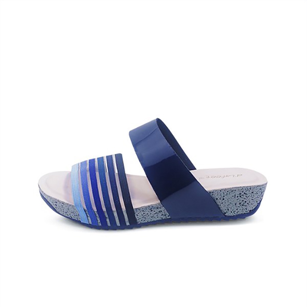 d'Lafeet Sandal Wanita - Freya Navy / Ramayana Jatinegara