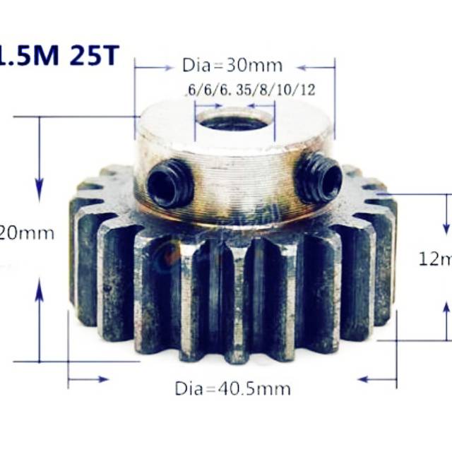 Pinion rack gear T25 M1.5