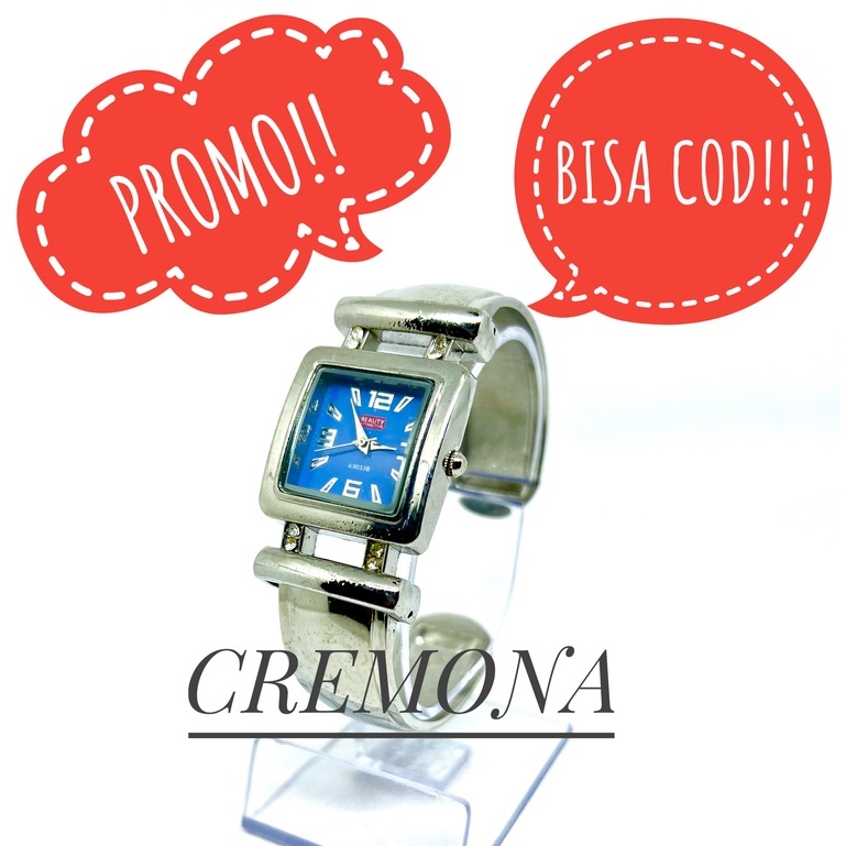 CREMONA Jam Tangan Import Model Gelang Murah Wanita Cewek Analog
