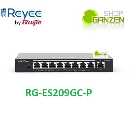 Ruijie Reyee RG-ES209GC-P ,Cloud Managed 9 Port Gigabit PoE+ Switch