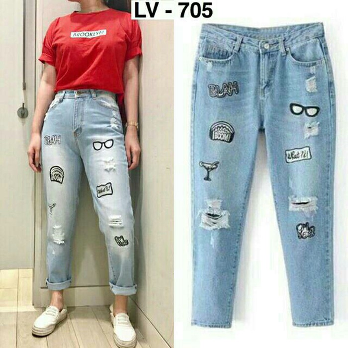 Hari Ini Celana  Jeans Boyfriend  Wanita Celana  Jeans 