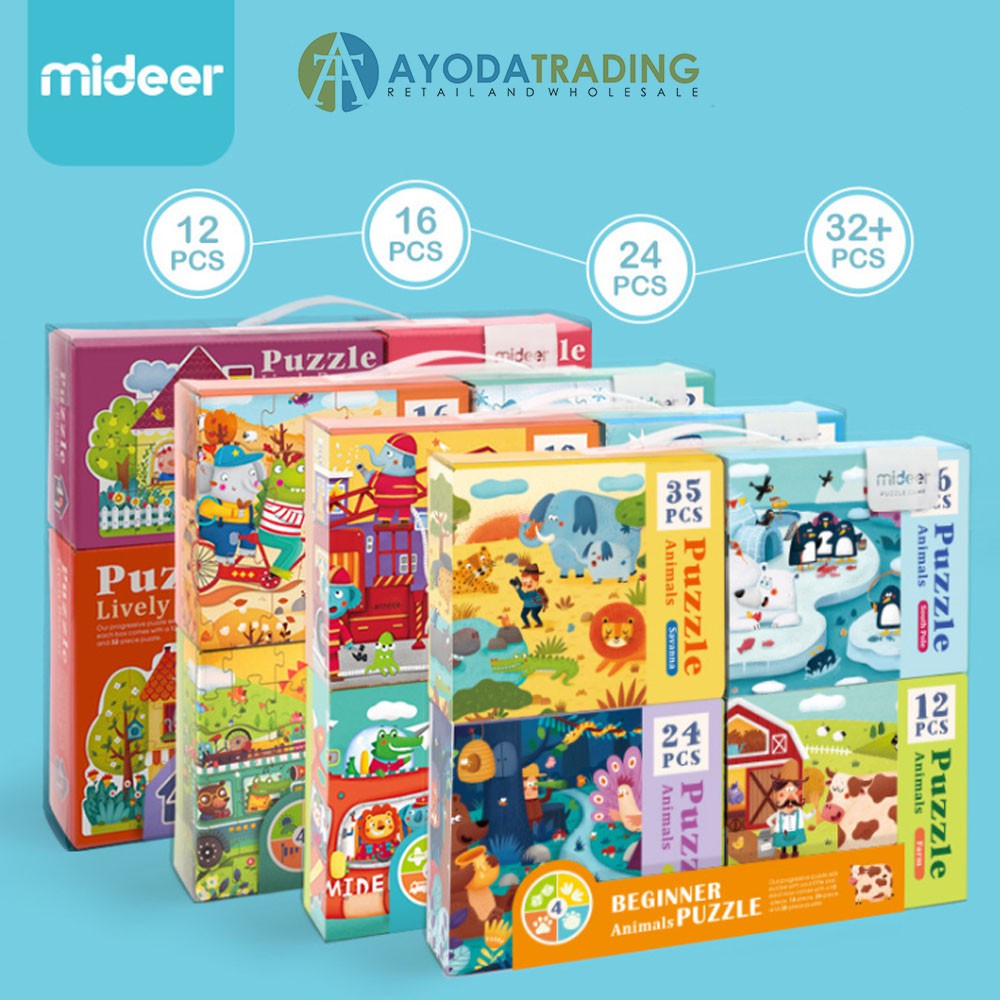 Mideer Beginner Puzzle Set Hadiah Kado