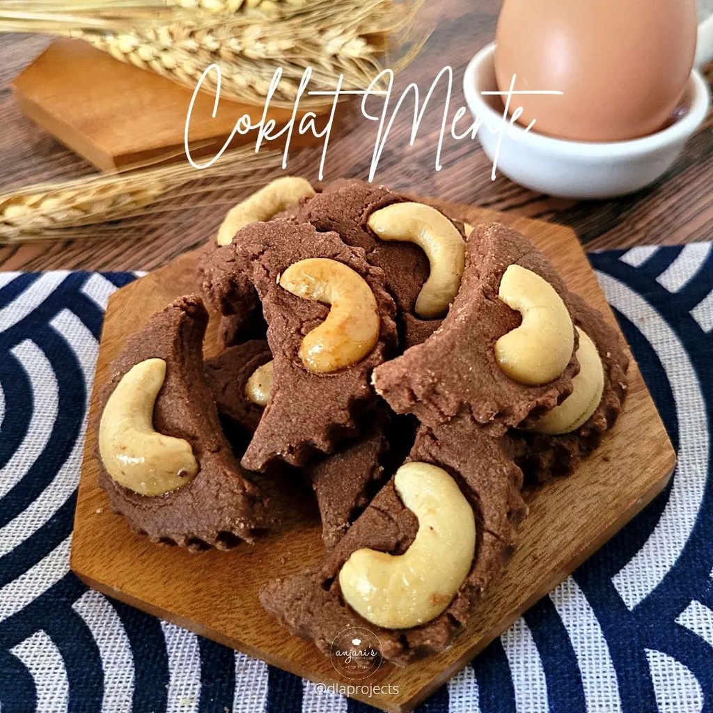 

COKLAT MENTE ANJARIS COOKIES - KUE KERING HOMEMADE - KUE LEBARAN - KUE NATAL