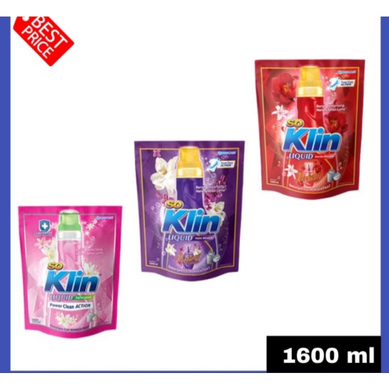 soklin cair liquid uk 1600ml harga super murah