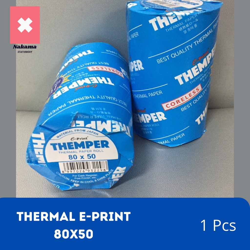 

Kertas Thermal Paper E-Print 80x50 Themper Fax Paper EDC