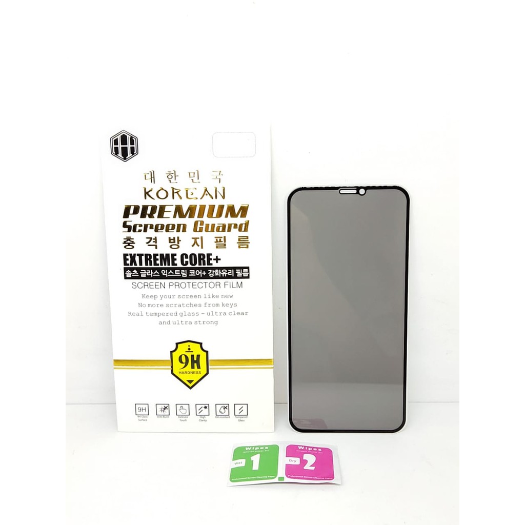 Tempered Glass Anti SPY iPhone XR 6.1 inchi Full Layar Privacy Screen Guard List Warna ANTI INTIP