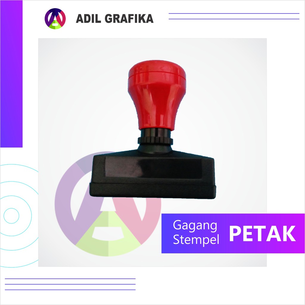 Gagang Stempel Otomatis / Flash - Petak Standard