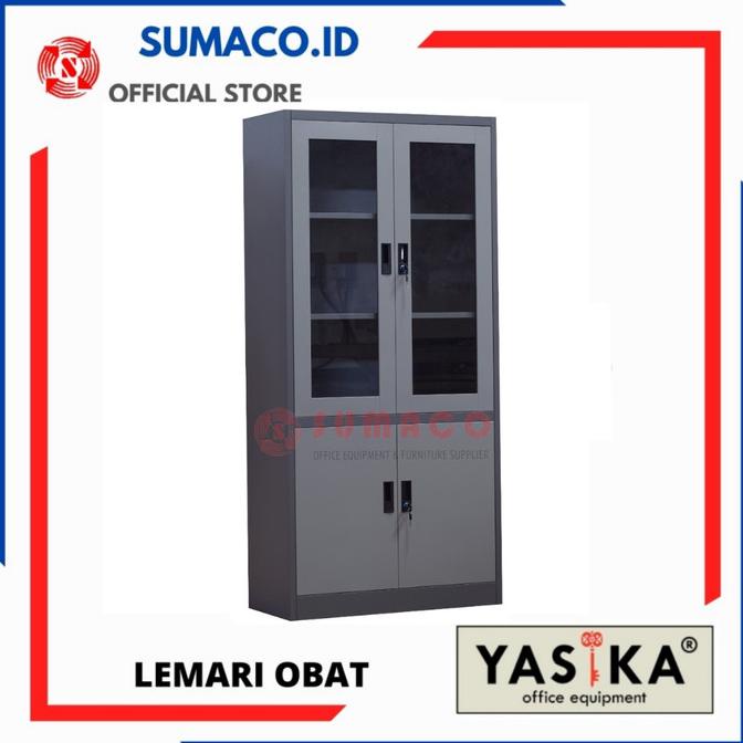 

Produk Terbaik] Lemari Arsip / Lemari Besi || Yasika - Lemari Obat Kombinasi 2 Warna