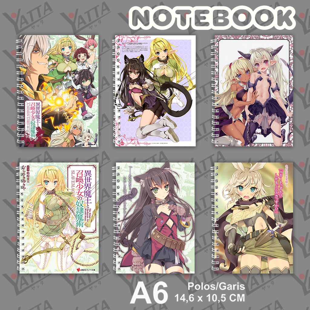 

Notebook Anime Isekai Maou Ukuran A6 14,6 x 10,5 cm Garis atau Polos Buku Catatan