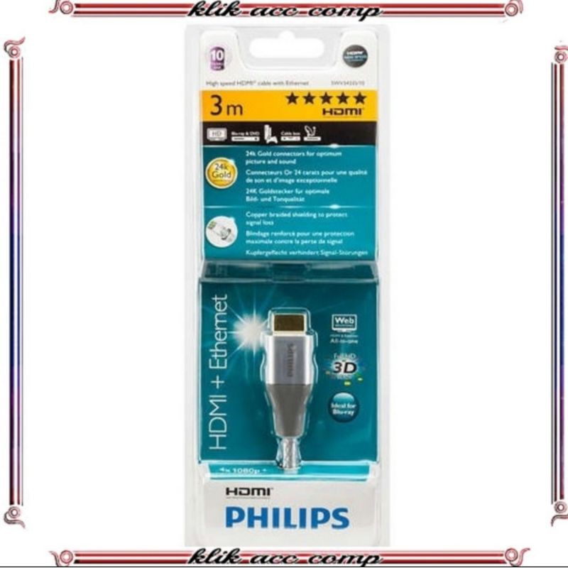 philips Kabel HDMI 3 Meter ORIGINAL