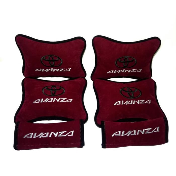 BANTAL MOBIL AVANZA HEADREST MOBIL AKSESORIS MOBIL BANTAL SET MURAH