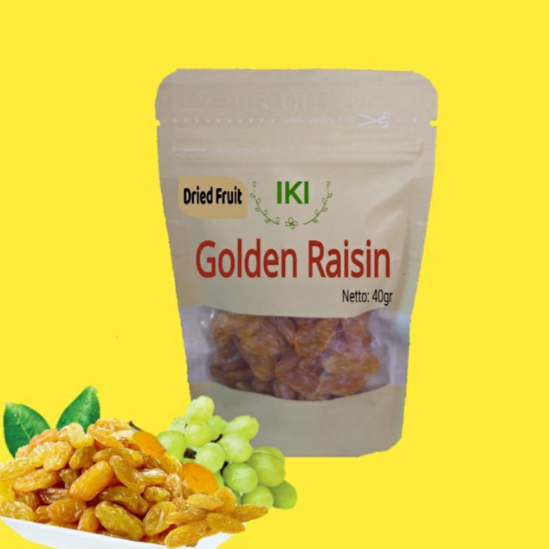 

terlaris Golden Raisin Jumbo 40gr | dried fruit golden raisin | organic golden raisin