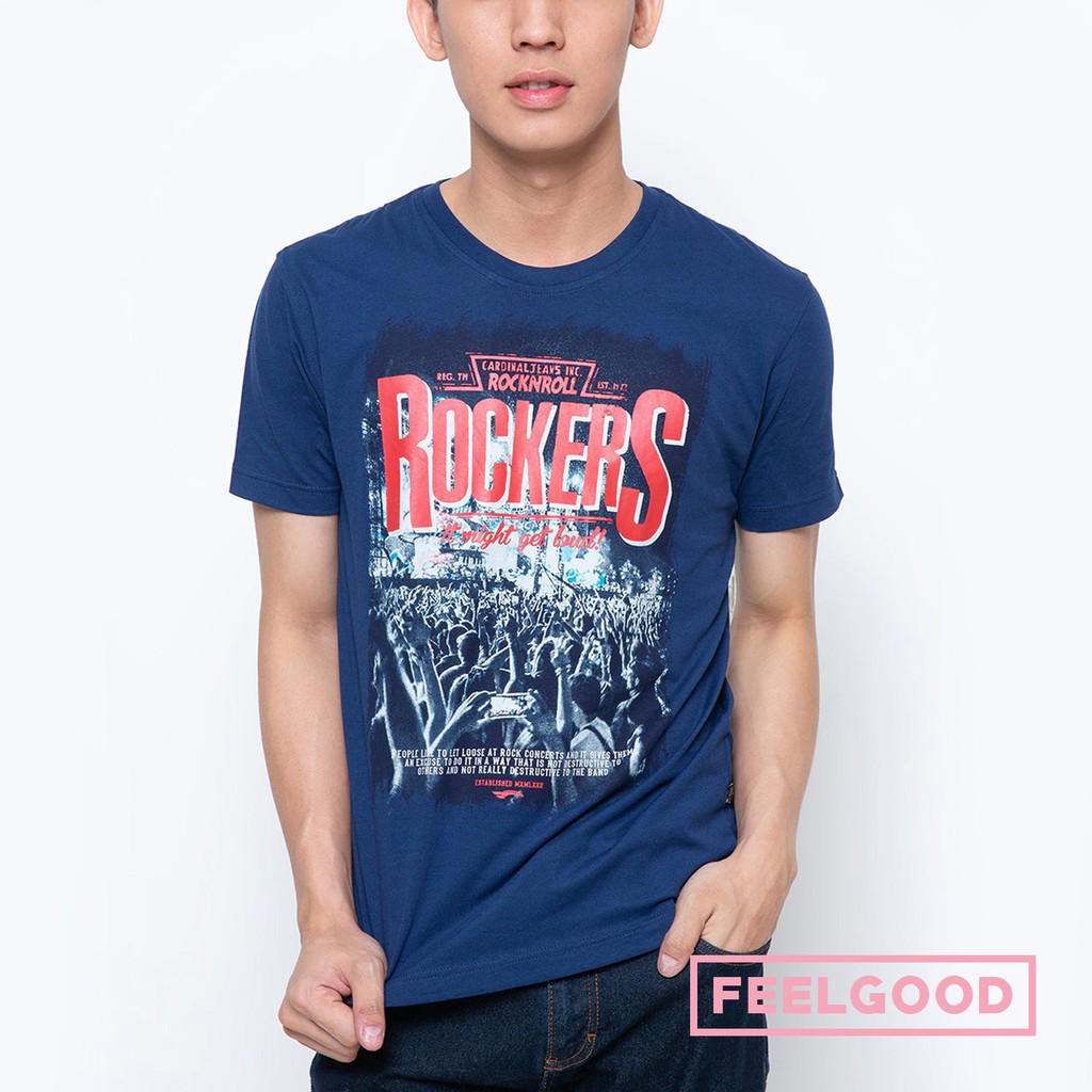 Cardinal Rock N Roll Rockers Kaos Pria