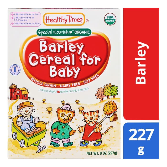 

#HANDCARRY Healthy Times Organic Baby Cereal Barley 227g - UFOHCR3198