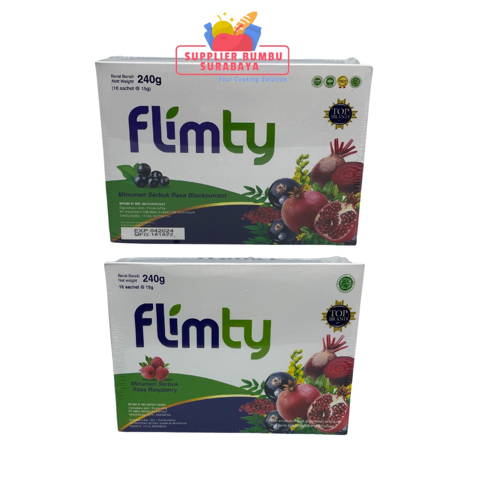 Flimty Fiber Original 1 BOX 16 Sachet Pelangsing Diet Detox