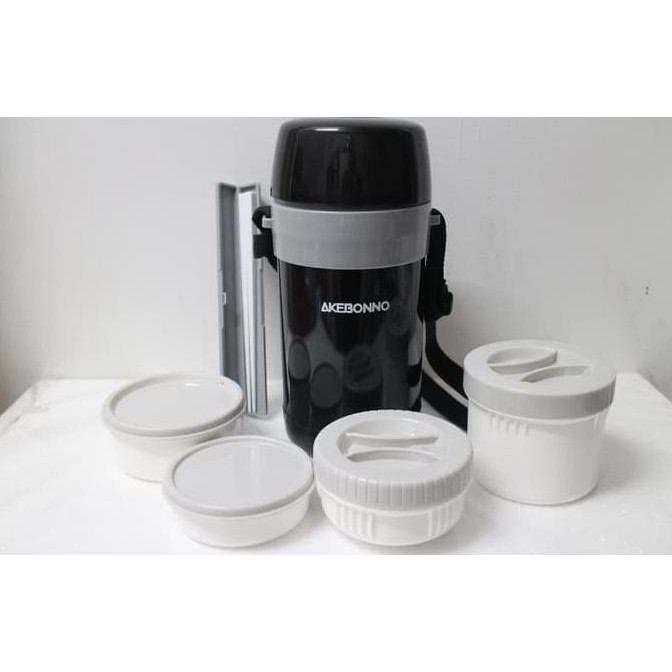 [[BISA COD]] Akebonno Vacuum Lunch Jar Termos Rantang Makan 1,8 L ( LA-1800-1) DISKON Kode 1005