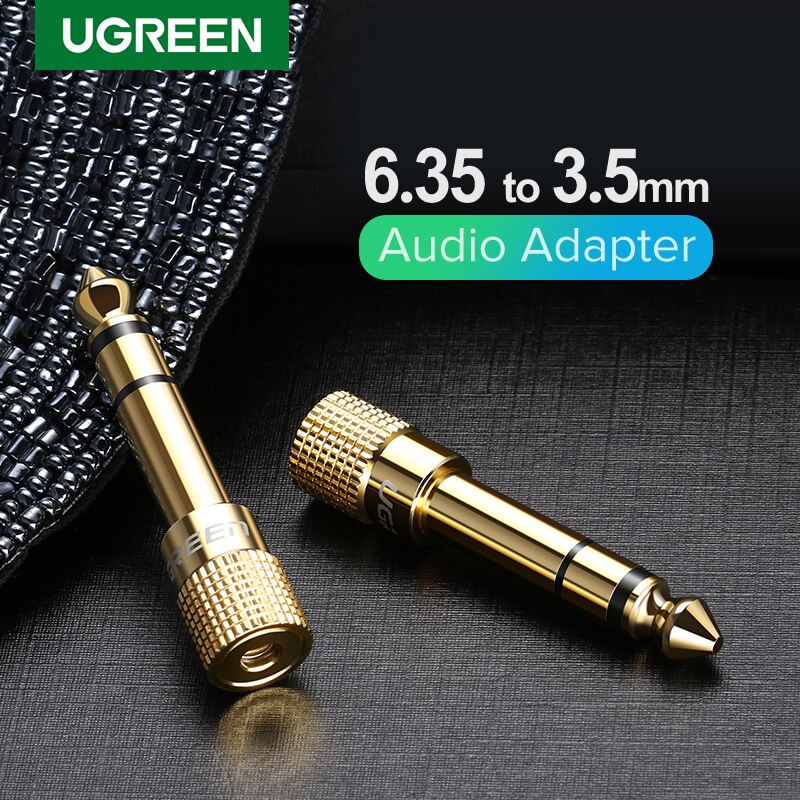 Ugreen Kabel Konektor Audio Jack Aux 3.5mm Male Ke Female 6.35mm Untuk Speaker / Gitar