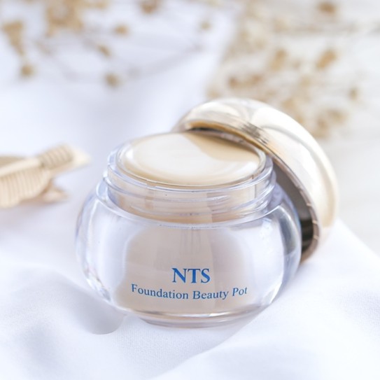 NTS-802 BEAUTY POT DAY CREAM FOUNDATION with VITAMIN E COLLAGEN SQUALANE VASELINE KRIM NEW TOPSYNE