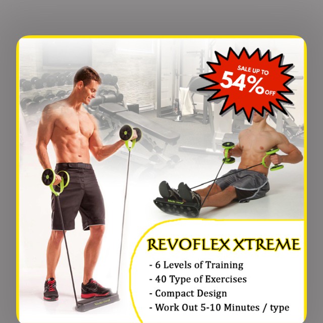 Revoflex Xtreme gym back support arm bicep tricep thigh shoulder abs