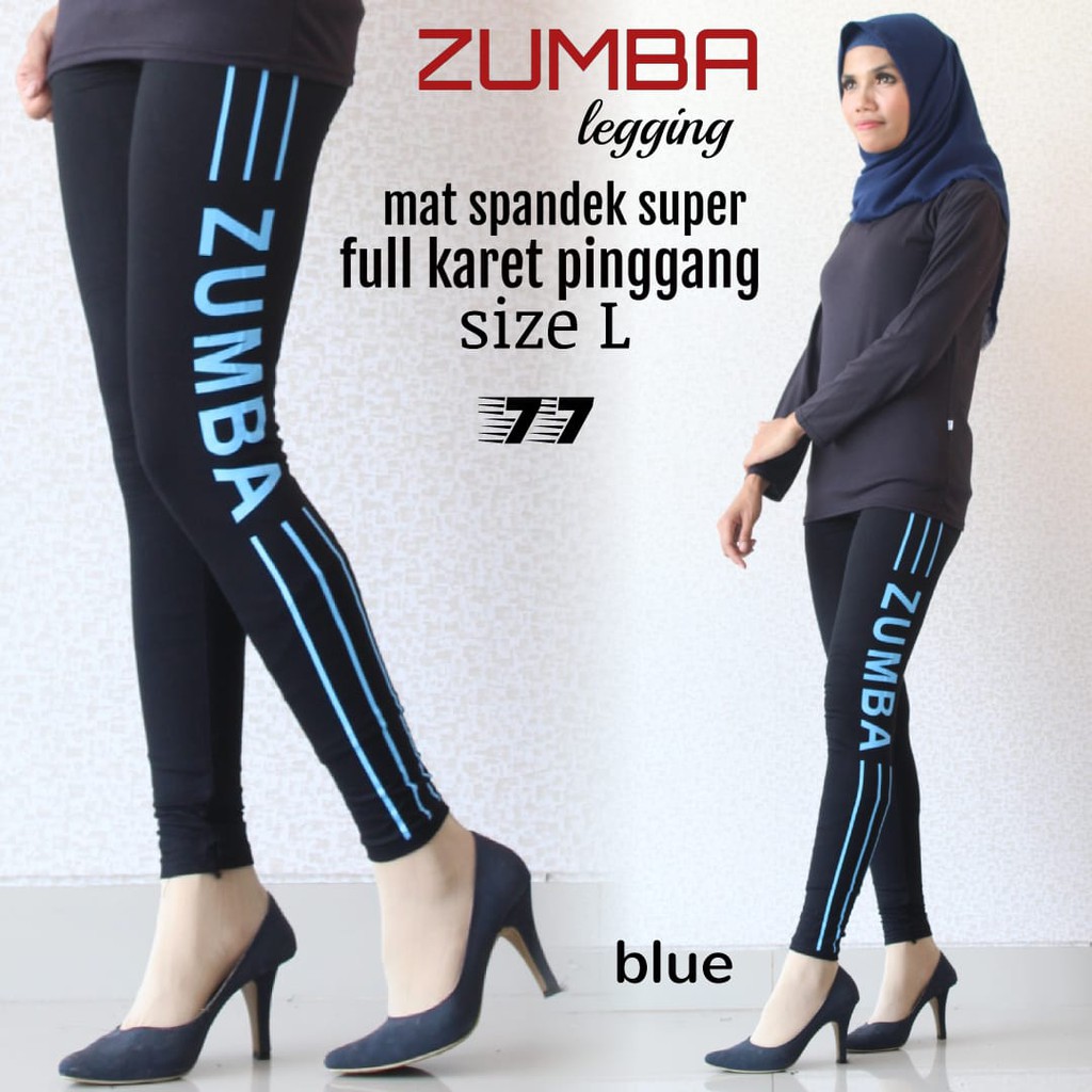 Legging sport zumba jumbo bahan katun spandex rayon sampai bb 90 kg by giter's clothing