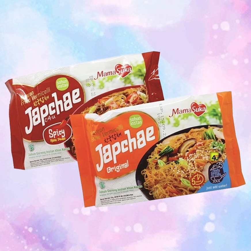 

MAMASUKA Japchae 111 gram Rasa Original / Spicy | Instant Noodle Original Makanan Instan Noodles Food Foodies Siap Saji Makan Foodies Kemasan Praktis Persediaan Bahan Dapur Malang