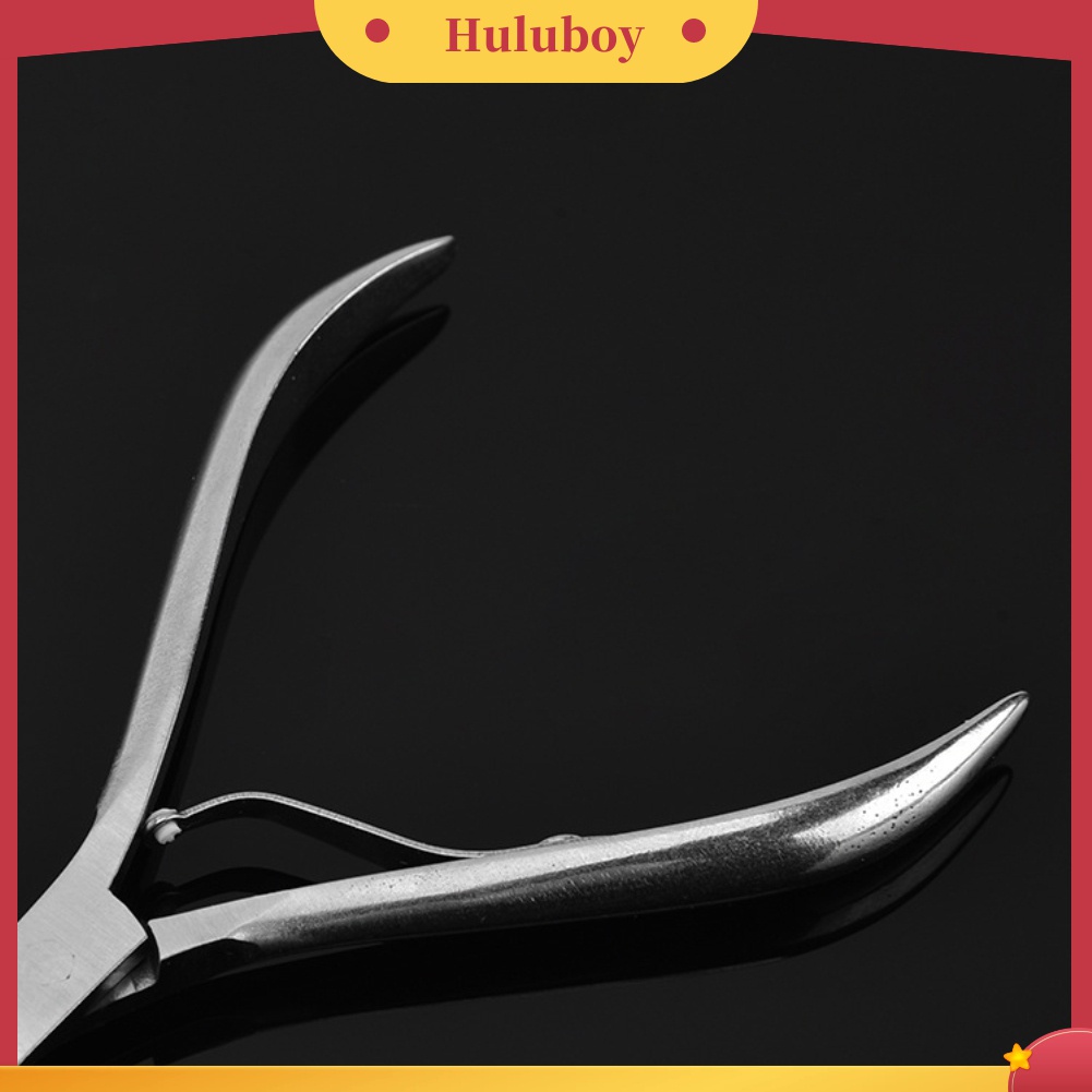 Huluboy Huluboy♡ Gunting Kuku Palsu Bahan Stainless Steel Untuk Salon Manicure