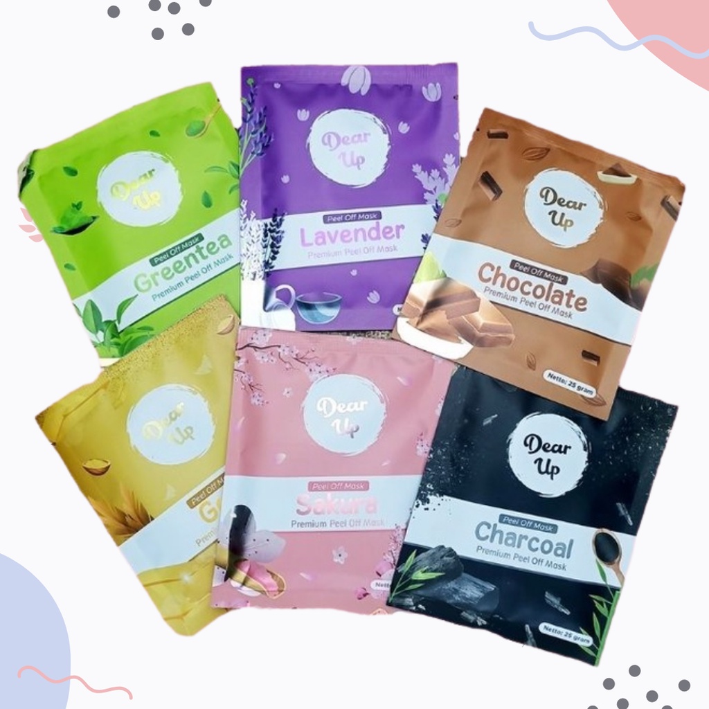 ❤️ Cloudy ❤️ Dear Up Peel Of Mask /  Masker Wajah Organik /  Peel Off Mask