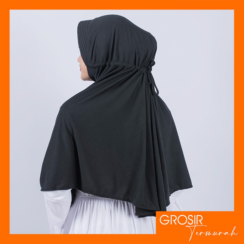 Terlaris!! Hijab Santai Size XL | Jilbab Serut Pet Kecil | Antem Kaos Kerudung Bergo