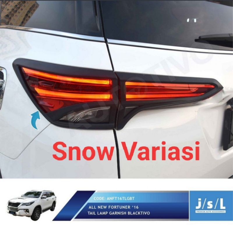 All New Fortuner paket garnis depan dan belakang blacktivo JSL