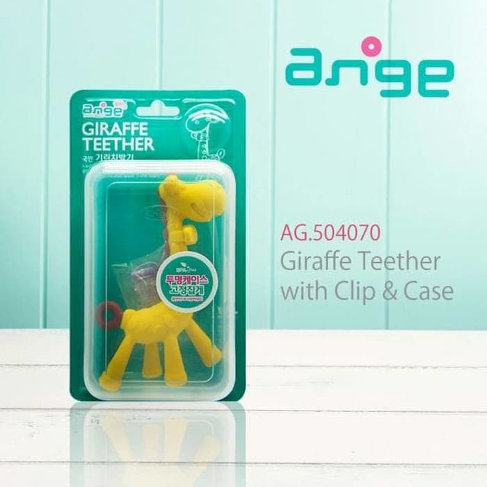 Ange Giraffe Teether With Case + Clip AG-504070 / Gigitan Bayi