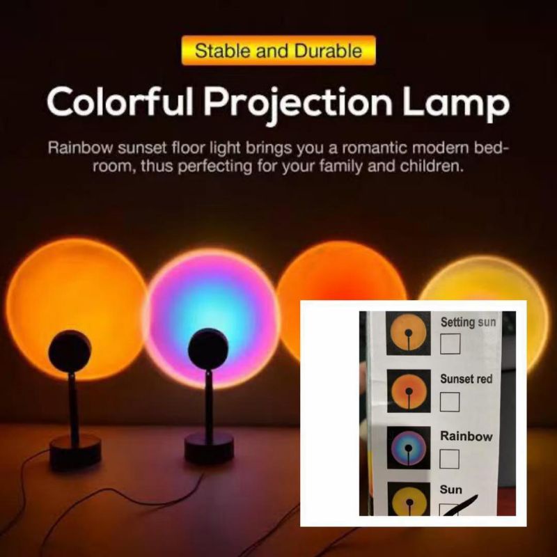 (MH)-Lampu Tidur proyektor Sunset matahari terbenamLampu Selfie