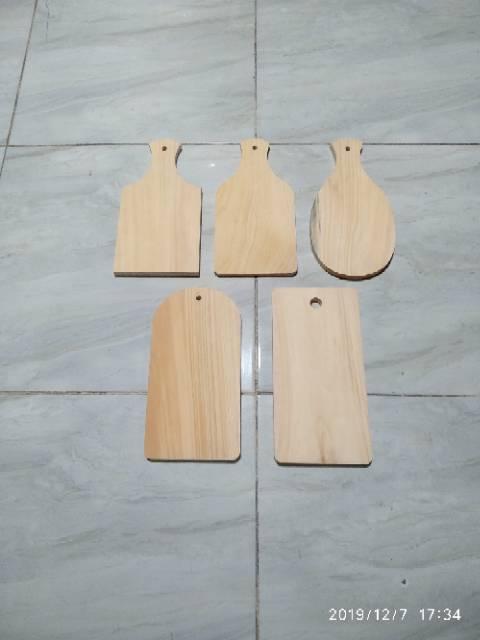 Talenan Kayu Pinus mini 23 x 12 MURAH TEBAL / Wooden Cutting Board