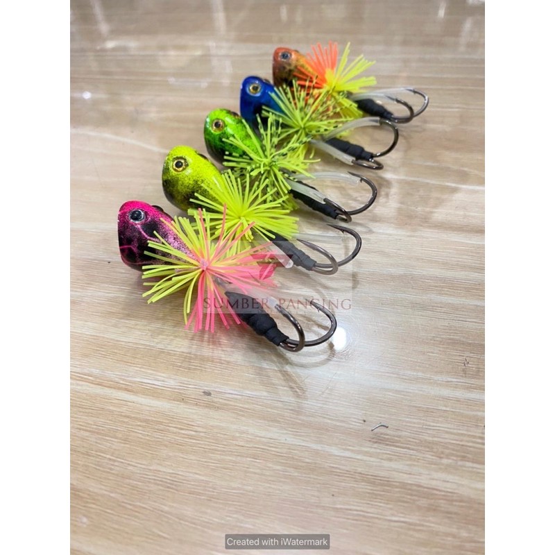 Mini jump frog hand made Umpan gabus