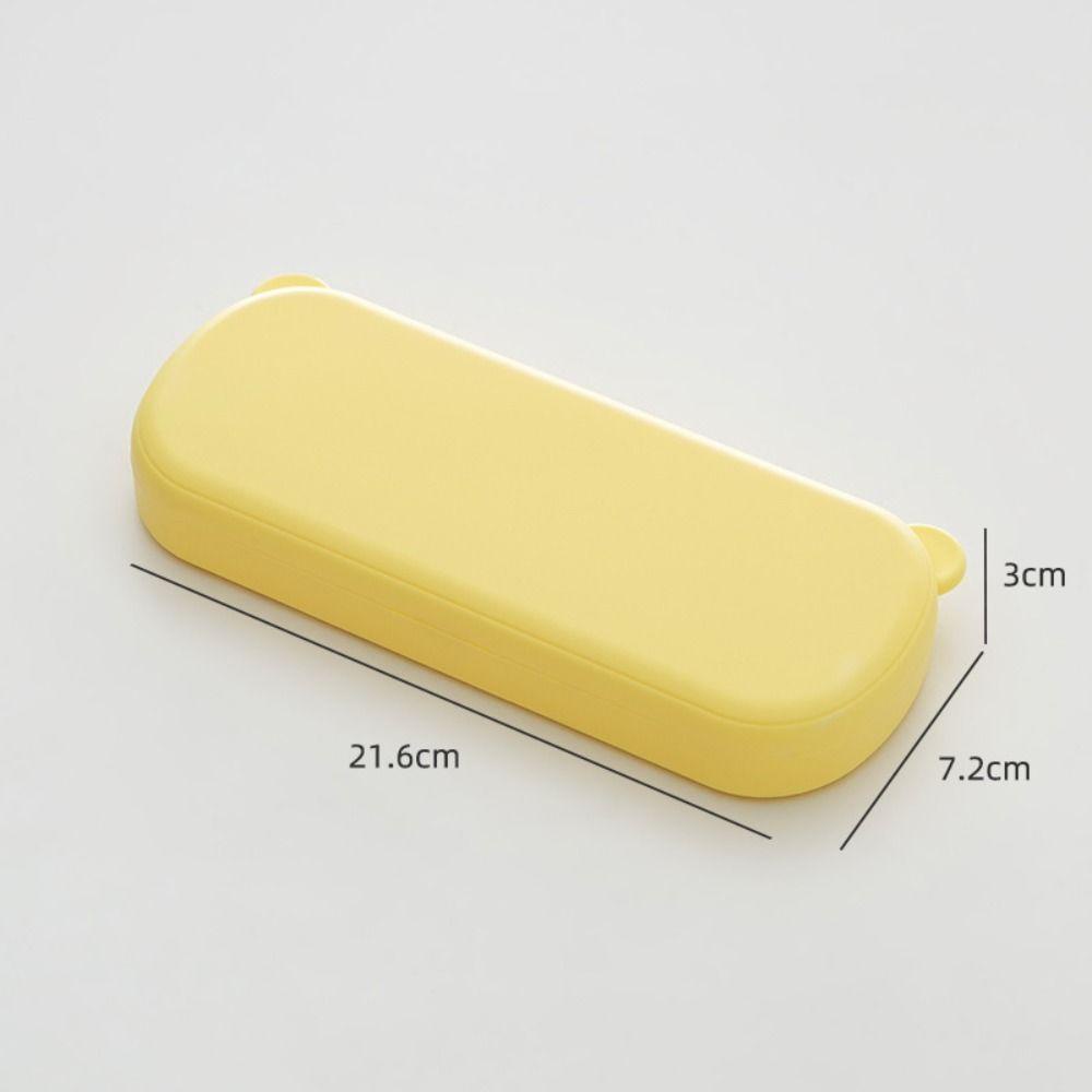 Mxbeauty Kotak Pulpen|Color Kawaii Morandi Color Bentuk Beruang Desktop Storage Gaya Korea Siswa Stationary