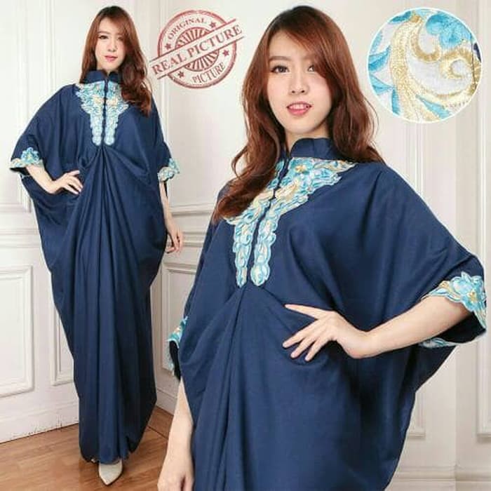 Kaftan Batik Murah Vn1040/Dress Kaftan Original Murah /Dress Sat LA589 Nunik Baloteli Baju Busana Mu