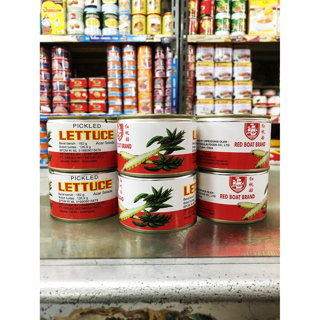 

Red Boat Pickled Lettuce / Caisim Kaleng / Acar Selada Original
