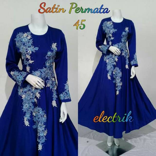 Dress Permata 45 Series Elektric Original Brand by Rara Busana.