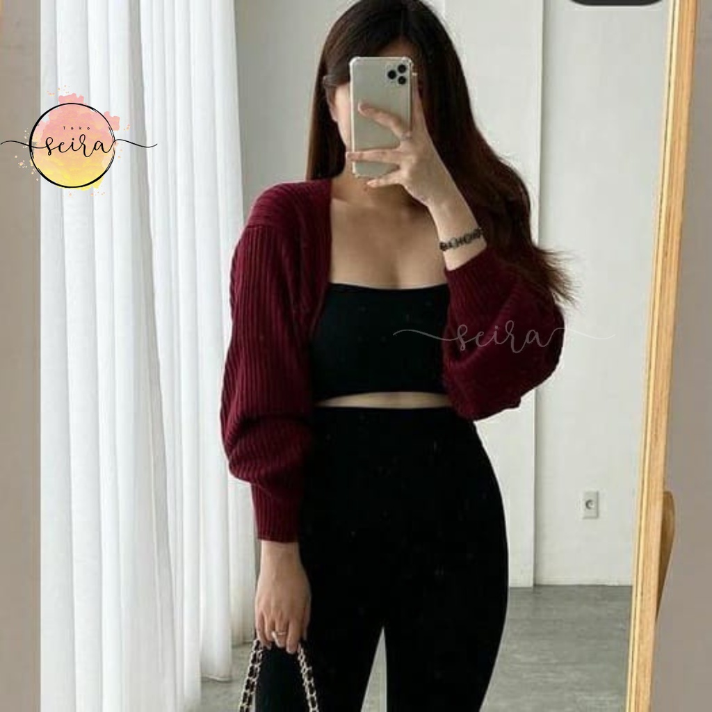 [BISA COD] Bolero Cardy Knit / Kardigan Rajut Liam Outer Viral / Bolero Rajut Liam Cardigan Linka Crop Outer / Balero