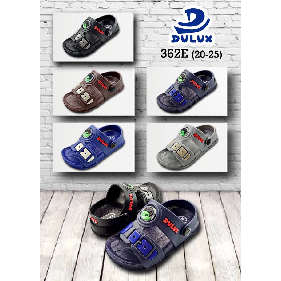 DX-362E Sandal Selop Anak Laki Laki / Sandal Selop Tali Belakang Motif Hulk Merek Dulux Size 20-25